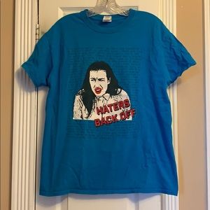 Miranda Sings M tee. Haters back off. Blue.